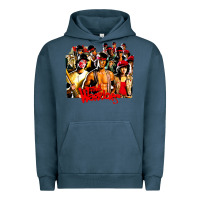 Pigment Midnight Navy the warriors 1980s cult movie film Urban Hoodie - DesigneFamous