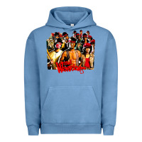 Pigment Pebble Blue the warriors 1980s cult movie film Urban Hoodie - DesigneFamous