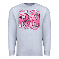 Heather Grey breast cancer rn registered nurse Premium Sweatshirt - JahusDesignShop