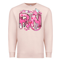 Pale Pink breast cancer rn registered nurse Premium Sweatshirt - JahusDesignShop