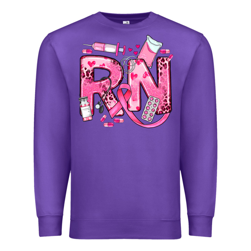 Breast Cancer Rn Registered Nurse Premium Sweatshirt by JahusDesignShop | Teevron