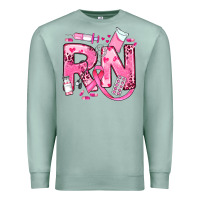 Seafoam breast cancer rn registered nurse Premium Sweatshirt - JahusDesignShop