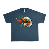 Midnight Navy Wild and free Urban Heavy Tee - FaDigitalArtStudio