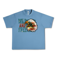 Pebble Blue Wild and free Urban Heavy Tee - FaDigitalArtStudio