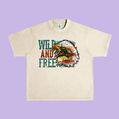 Wild And Free Urban Heavy Tee Designed By Fadigitalartstudio