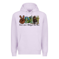 Lilac Peace Love Malayan Sun Bear Premium Hoodie - LillyAllenDesigns