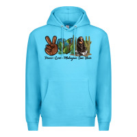 Peace Love Malayan Sun Bear Premium Hoodie | Teevron