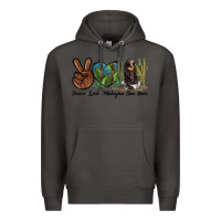Smoke Peace Love Malayan Sun Bear Premium Hoodie - LillyAllenDesigns
