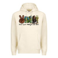 Tofu Peace Love Malayan Sun Bear Premium Hoodie - LillyAllenDesigns