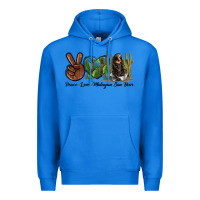 True Royal Peace Love Malayan Sun Bear Premium Hoodie - LillyAllenDesigns