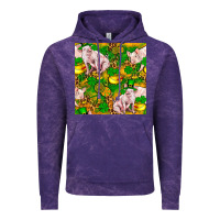 Cloud Purple St patricks  day pig with candy and pot of gold  seamless pattern Vintage Hoodie - FaDigitalArtStudio