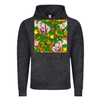 Vintage Black St patricks  day pig with candy and pot of gold  seamless pattern Vintage Hoodie - FaDigitalArtStudio