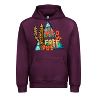Mauve Wine Wıld and Free Urban Hoodie - JahusDesignShop