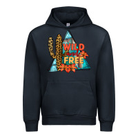 Navy Wıld and Free Urban Hoodie - JahusDesignShop