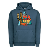 Pigment Midnight Navy Wıld and Free Urban Hoodie - JahusDesignShop