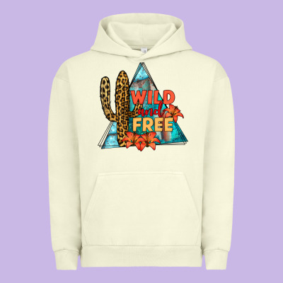 Wıld And Free Urban Hoodie Designed By Jahusdesignshop