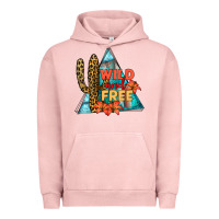 Pigment Salmon Wıld and Free Urban Hoodie - JahusDesignShop