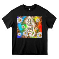 Black be you with daisies Heavy Core Tee - TumblerDesignByShophia
