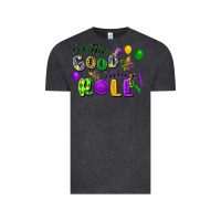 Vintage Black Let the good times roll Vintage Tee - FaDigitalArtStudio