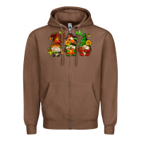 Chestnut fall gnomes with pumpkin pie Zipper Hoodie - AdoDesignShop