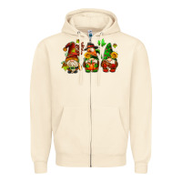 Sandshell fall gnomes with pumpkin pie Zipper Hoodie - AdoDesignShop