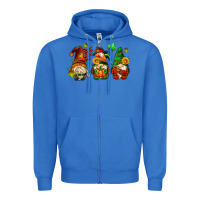 True Royal fall gnomes with pumpkin pie Zipper Hoodie - AdoDesignShop
