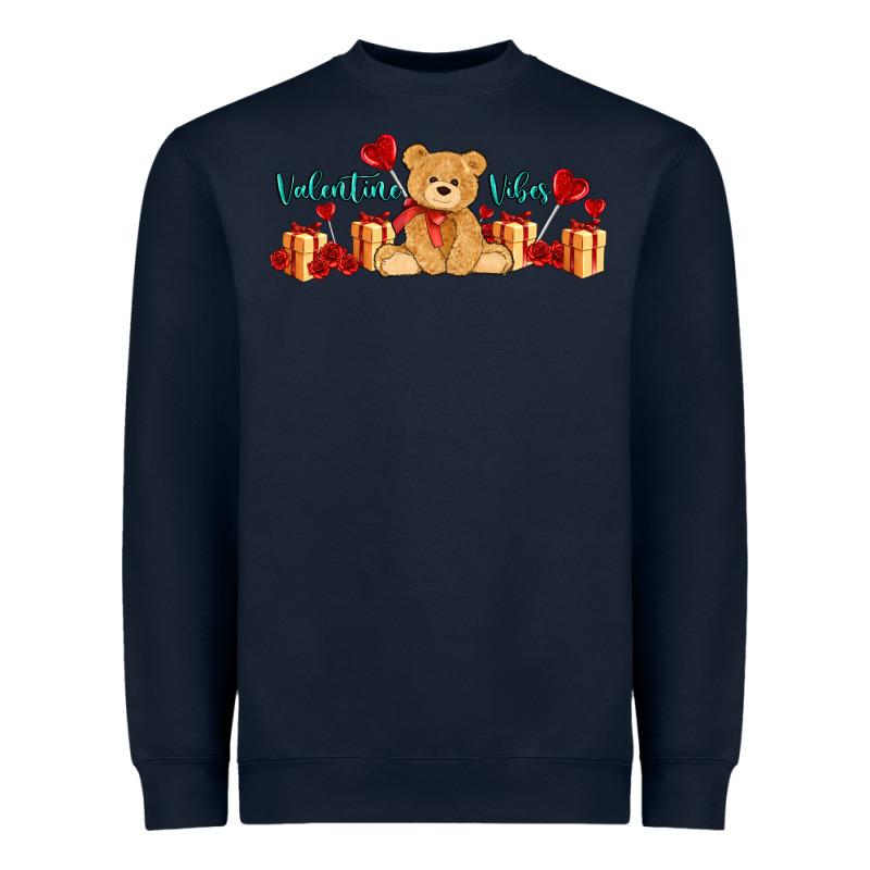 Valentines Vibes With Gifts And Bear Heavyweight Sweatshirt by AdoDesignShop | Teevron