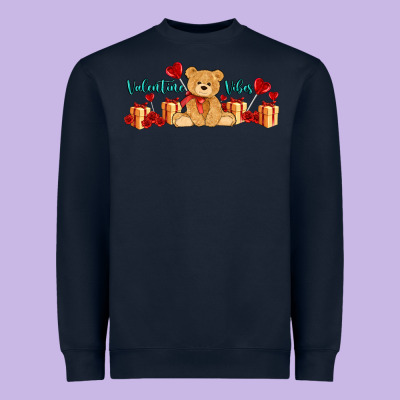 Valentines Vibes With Gifts And Bear Heavyweight Sweatshirt Designed By Adodesignshop