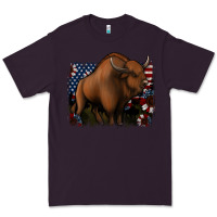 Plum American Bison Premium Tee - Jasminsmagicworld