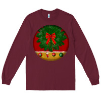 Burgundy christmas Long Sleeve Tee - BundleAndBundleShop