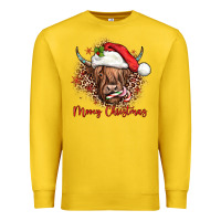 Lemon mooey christmas cow Premium Sweatshirt - JahusDesignShop