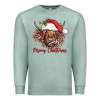 Seafoam mooey christmas cow Premium Sweatshirt - JahusDesignShop