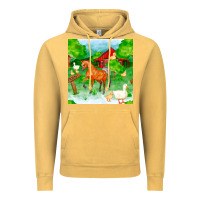 Vintage Mustard farm life seamless pattern Vintage Hoodie - FaDigitalArtStudio