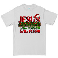 Dove Grey jesus is the reason for the season Premium Tee - CowGirlArtShop