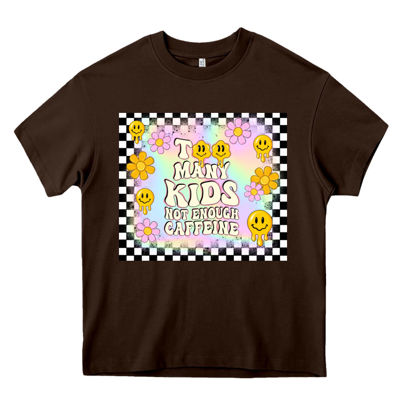 Too Many Kids Not Enough Caffeine Heavy Core Tee by TumblerDesignByShophia | Teevron