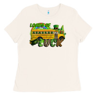 Bone Loads of luck School bus Ladies Tee - CowGirlArtShop