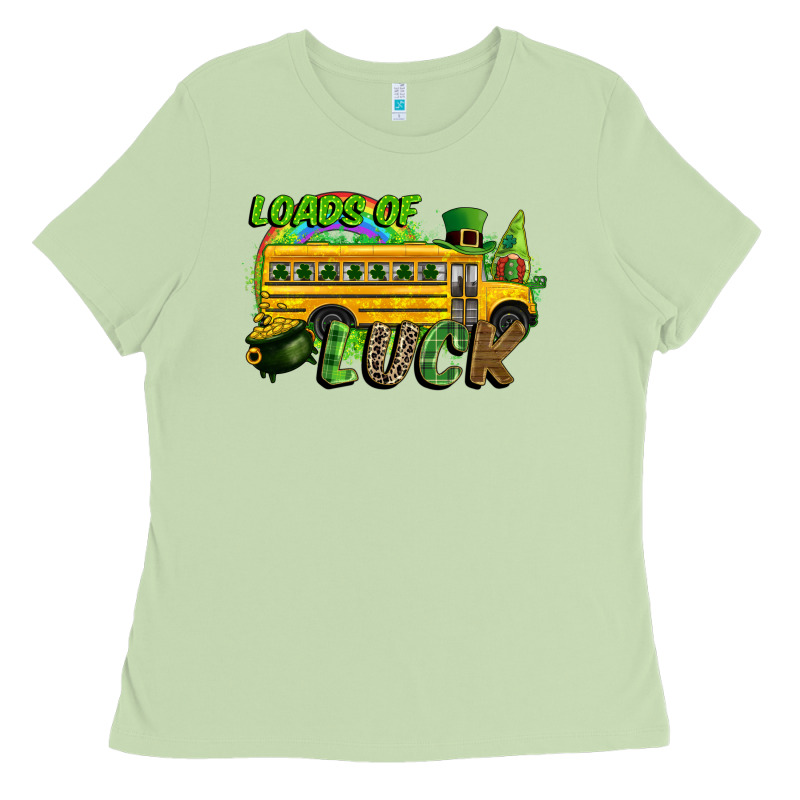 Loads Of Luck School Bus Ladies Tee by CowGirlArtShop | Teevron