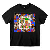 Black Dia de los muertos Heavy Core Tee - RanaPortraitStore