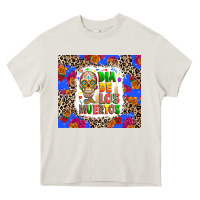 Cream Dia de los muertos Heavy Core Tee - RanaPortraitStore