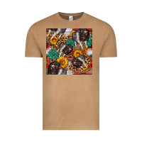 Baby Hampshire Pig Sunflowers Seamless Pattern Vintage Tee | Teevron