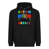 Black autism mom some people look up to their heroes i'm Heavyweight Hoodie - JahusDesignShop