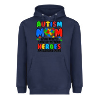 Navy autism mom some people look up to their heroes i'm Heavyweight Hoodie - JahusDesignShop