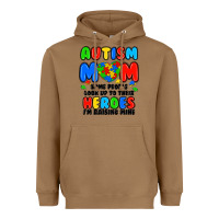 Toasted Coconut autism mom some people look up to their heroes i'm Heavyweight Hoodie - JahusDesignShop