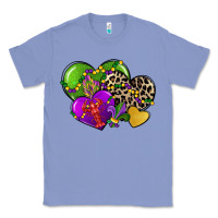 Colony Blue mardi gras hearts Classic Tee - CowGirlArtShop
