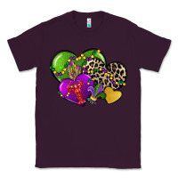 Plum mardi gras hearts Classic Tee - CowGirlArtShop