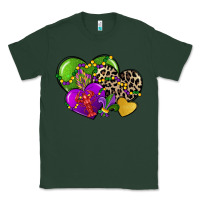 Sports Green mardi gras hearts Classic Tee - CowGirlArtShop