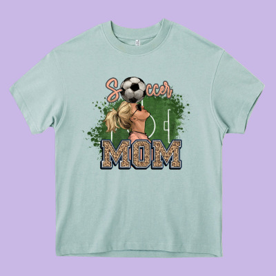 Soccer Mom Heavy Core Tee Designed By Howdyjamesfarm
