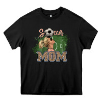 Black Soccer Mom Heavy Core Tee - HowdyJamesFarm