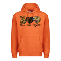 Carrot Peace Love Lion Head Premium Hoodie - LillyAllenDesigns