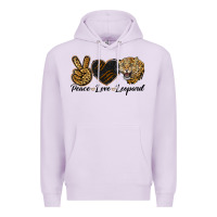 Lilac Peace Love Lion Head Premium Hoodie - LillyAllenDesigns